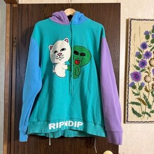 Ripndip Teal and Purple Fleece